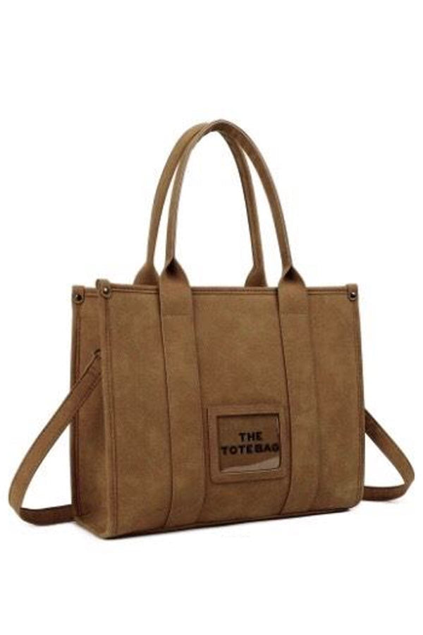 love my fashions Tote Suede Two Handle Shoulder Bag
