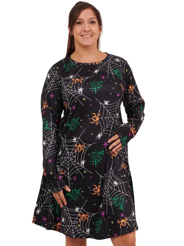 love my fashions Trickortreat Spider Print Halloween Dress