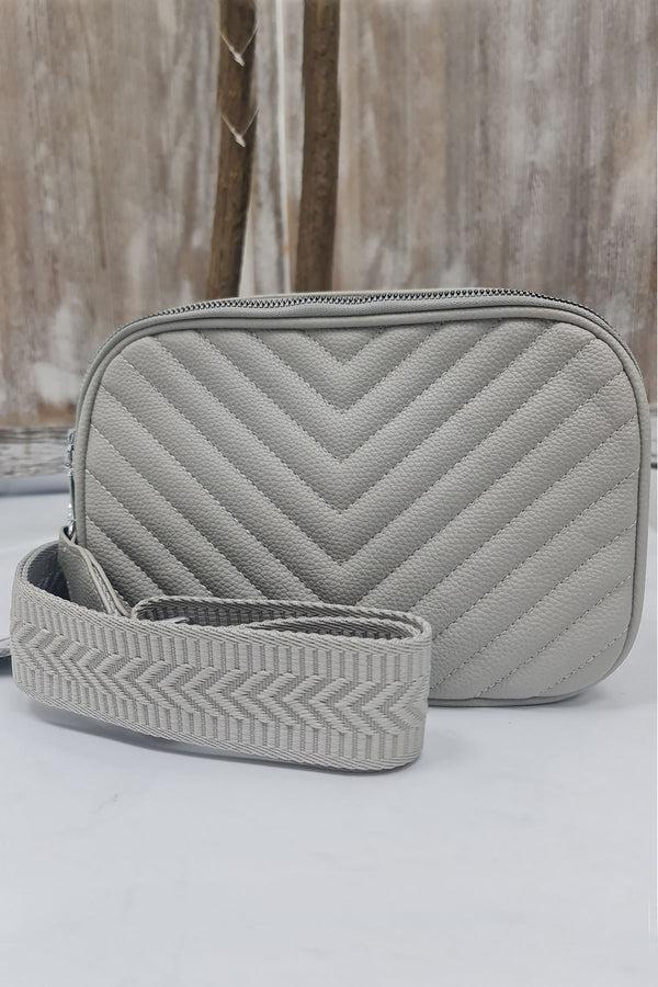 love my fashions Two Zipper Adjustable Strap Crossbody Bag