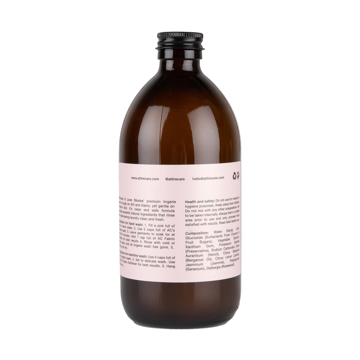 Love Stories Lingerie Wash 500ml Love Stories X Attire Care