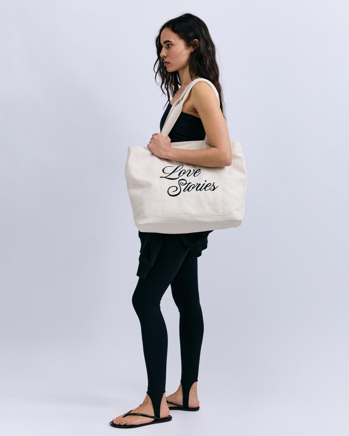 Love Stories Canvas Bag Large Tote Bag