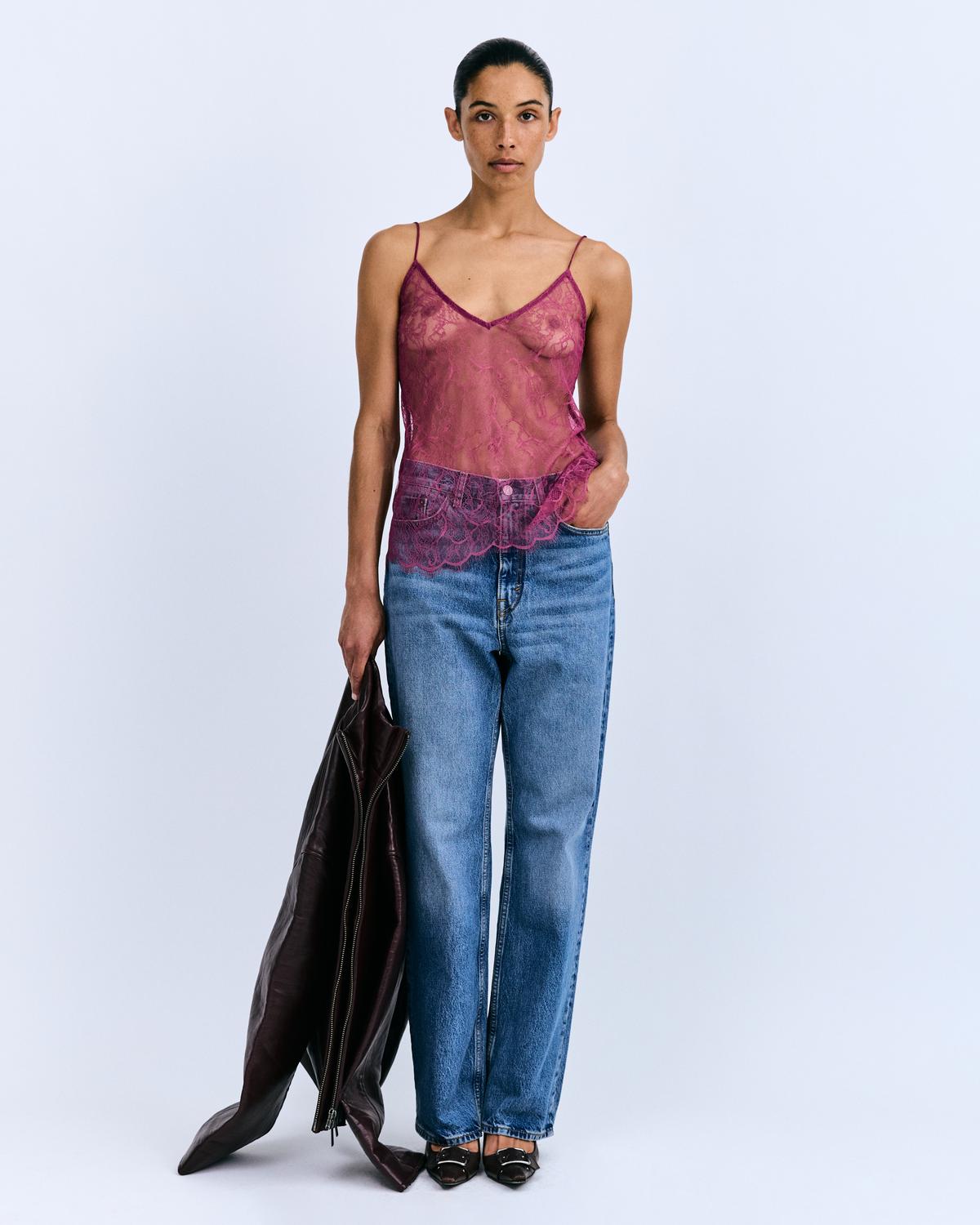 Love Stories Eve Sheer Lace Top