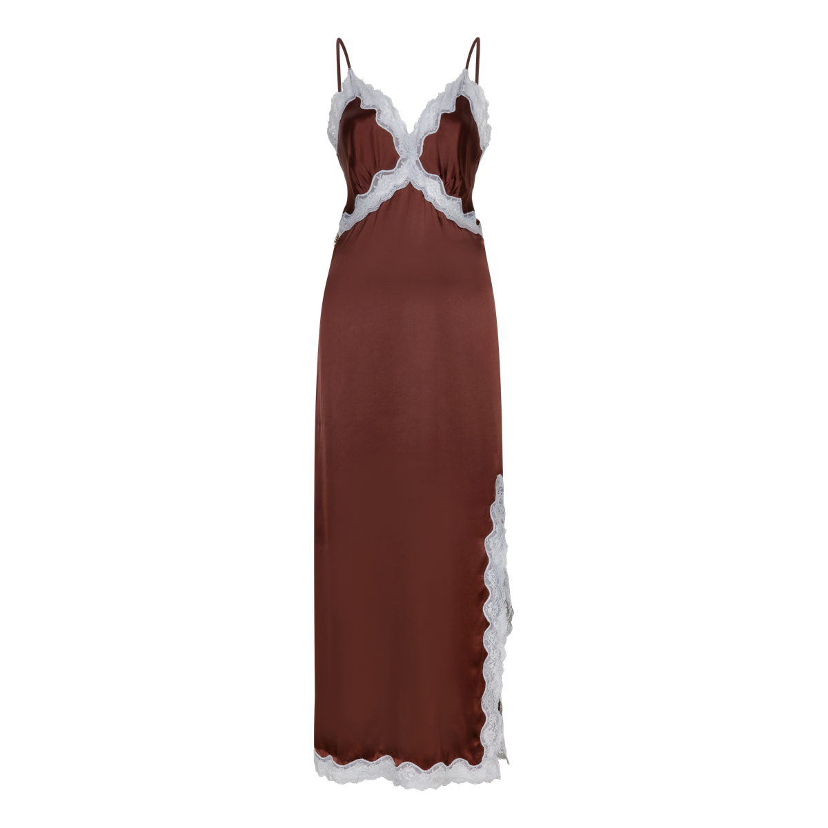 love stories Mist Silky slip dress