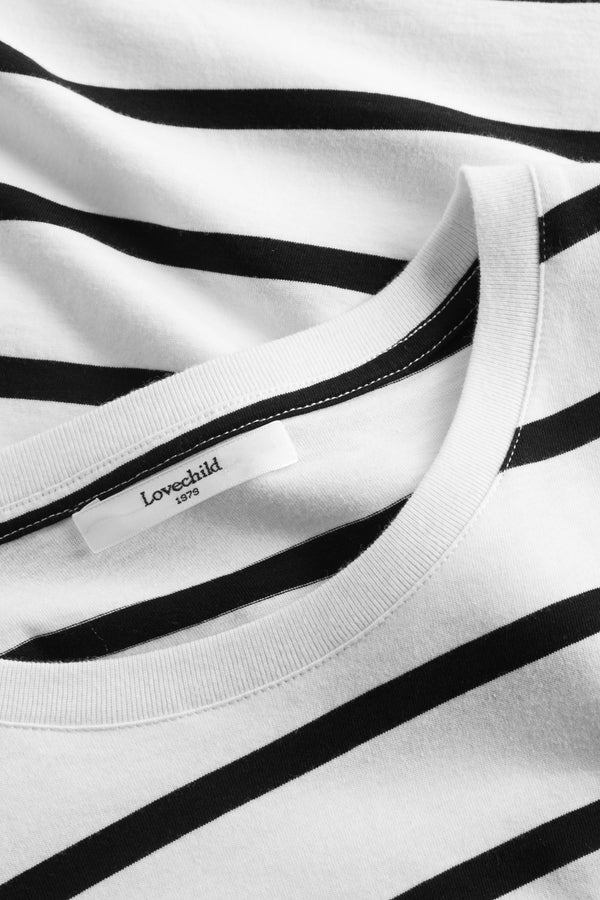 Lovechild 1979 London T-shirt - Striped Black - Multi Black