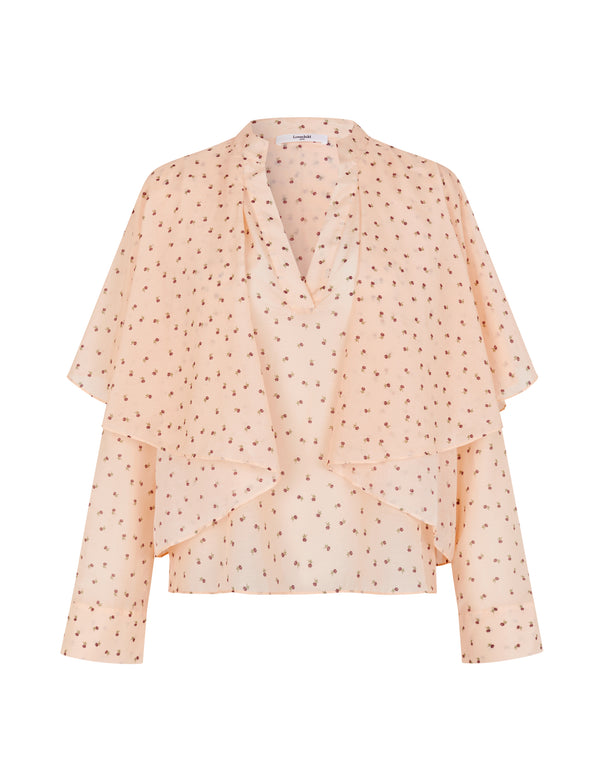 lovechild 1979 Amy Blouse - Bordeaux Flower