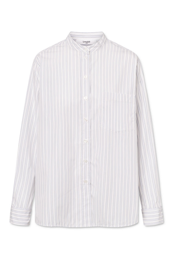 Lovechild 1979 Edgar Shirt - Dusty Blue Stripe