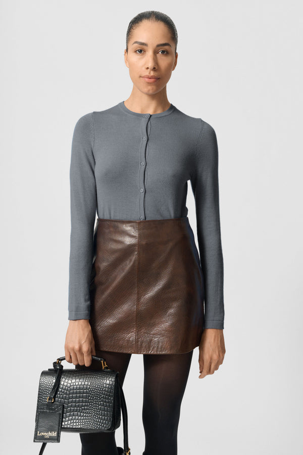 Lovechild 1979 Jos Cardigan - Grey Melange