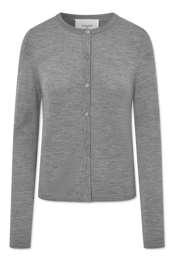 Lovechild 1979 Jos Cardigan - Grey Melange