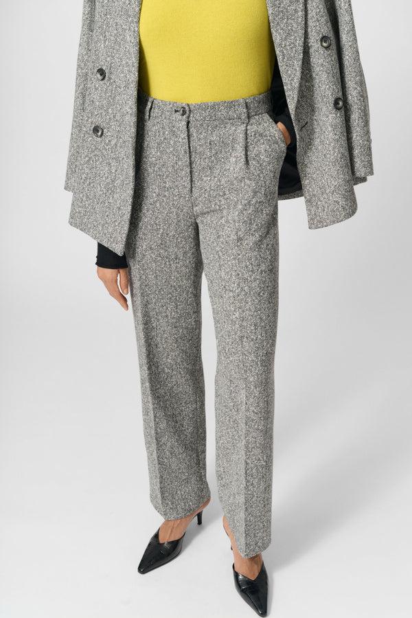 Lovechild 1979 Lucas Pants - Black And White Herringbone