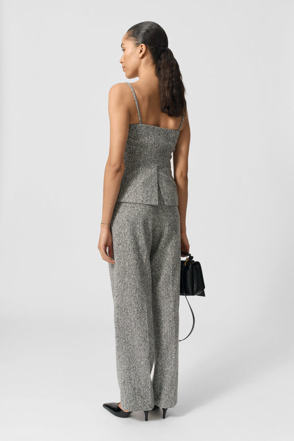 Lovechild 1979 Thalia Top - Black And White Herringbone