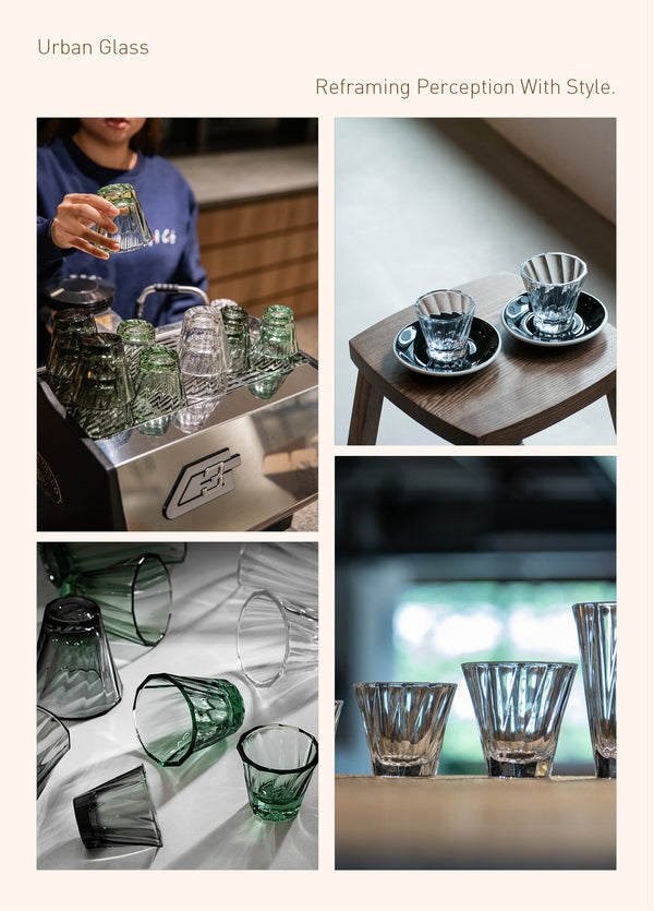 Loveramics 180ml Twisted Cappuccino Glass And 14.5cm Shared Saucer