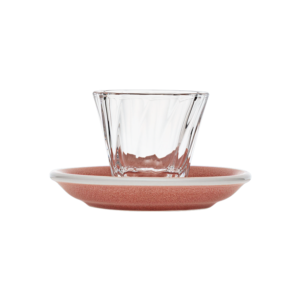 loveramics 70ml Twisted Espresso Glass and 11.5cm Espresso Saucer