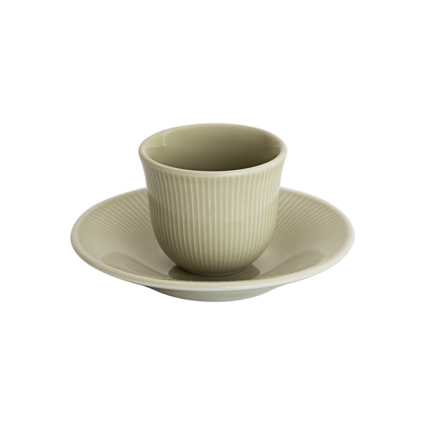 loveramics 80ml Embossed Tasting Cup and 13cm Embossed Plate