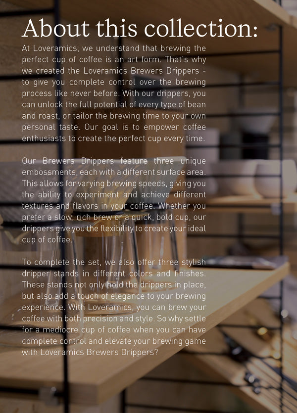 Loveramics Coffee Dripper Gift Set (Strong/Brass/Tall)