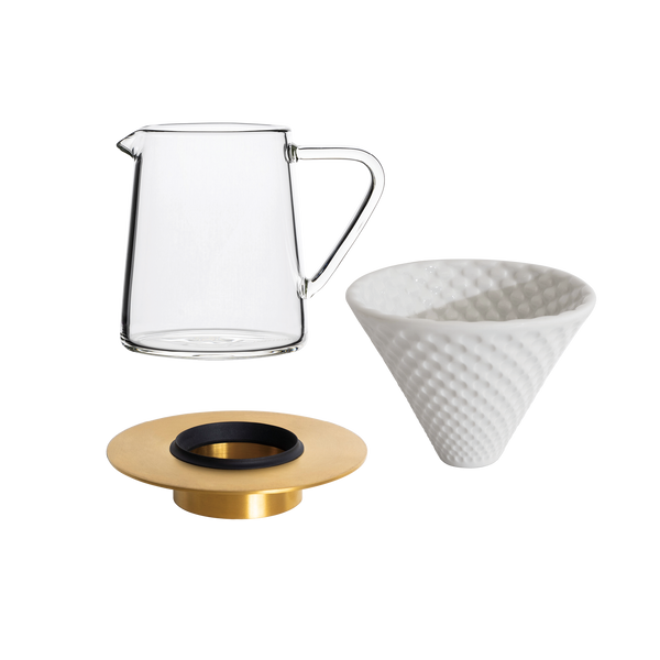 loveramics Coffee Dripper Gift Set (Strong/Brass/Tall)