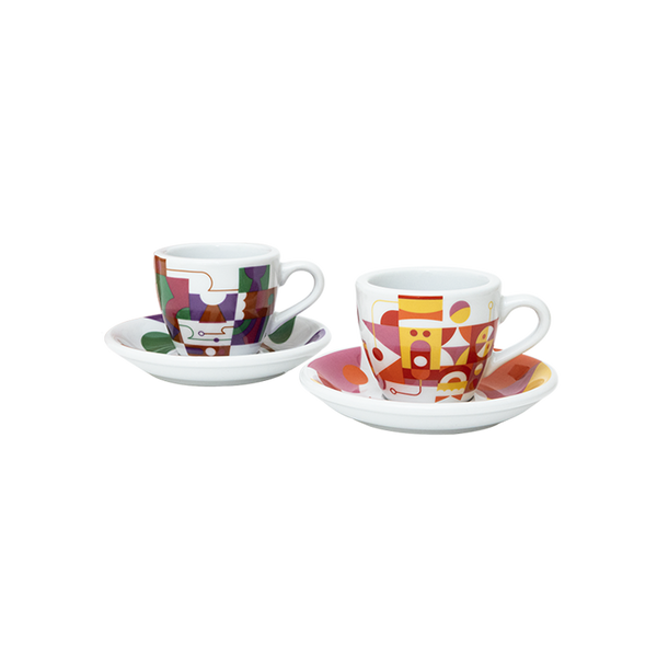 loveramics Set of 2 80ml Espresso Cup and Saucer