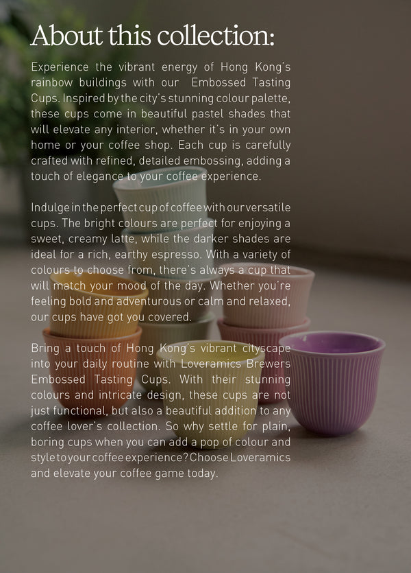 Loveramics Set Of 4 Embossed Tasting Cup (Gleam)