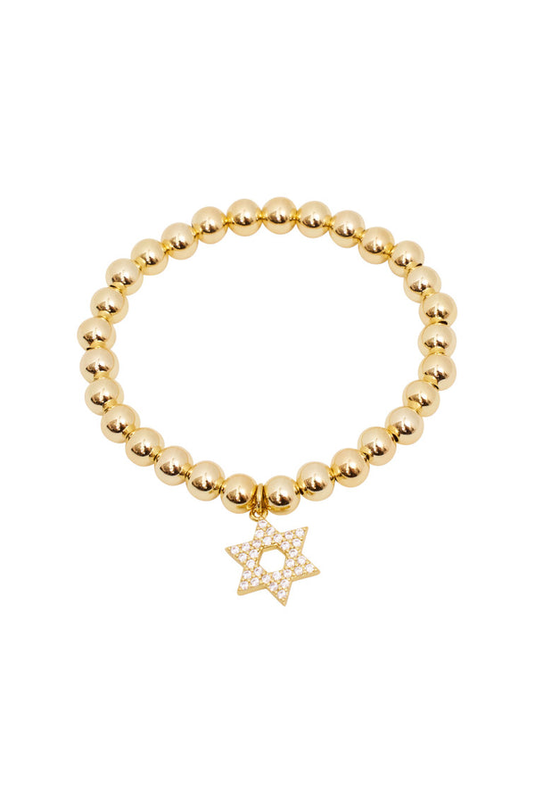 loveshackfancy Alexa Leigh Crystal Star Of David Bracelet