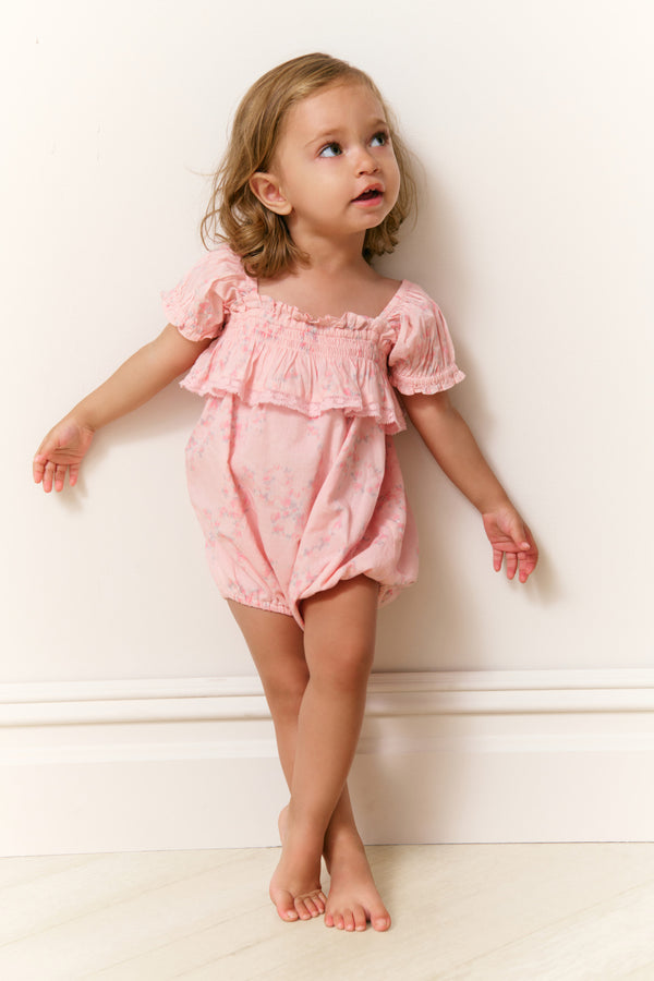 Loveshackfancy Baby Carlita Luna Rosa Fleur Pinafore