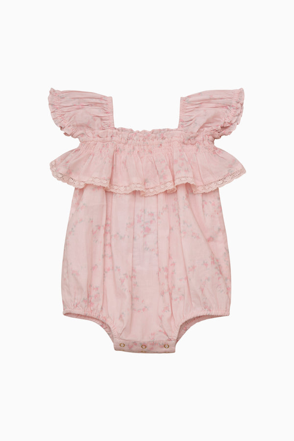 Loveshackfancy Baby Carlita Luna Rosa Fleur Pinafore