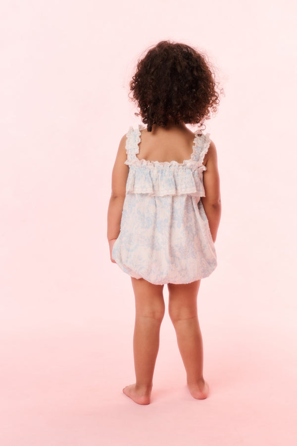 Loveshackfancy Baby Nadiana Cotton Toile Print Pinafore