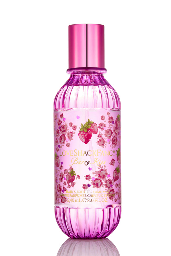 loveshackfancy Berry Kiss Hair & Body Perfume Mist with Marshmallow