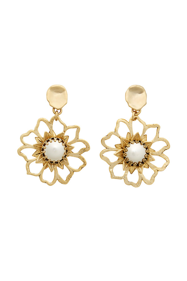 loveshackfancy Brinker+Eliza Mini Flower Power Statement Earrings
