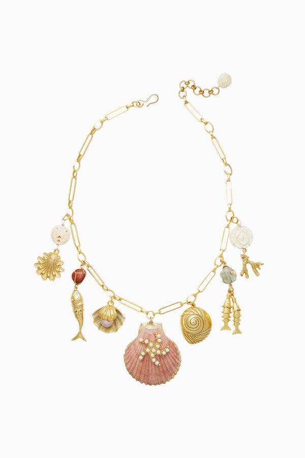 loveshackfancy Brinker+Eliza Montauk Shell Necklace