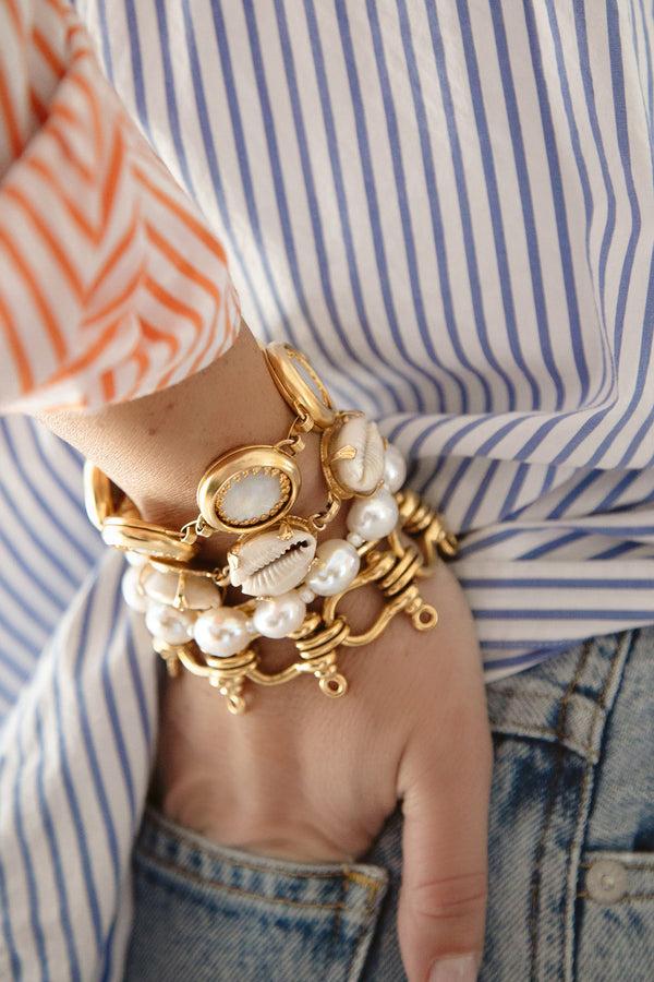 Loveshackfancy Brinker+Eliza Nautical Link Bracelet