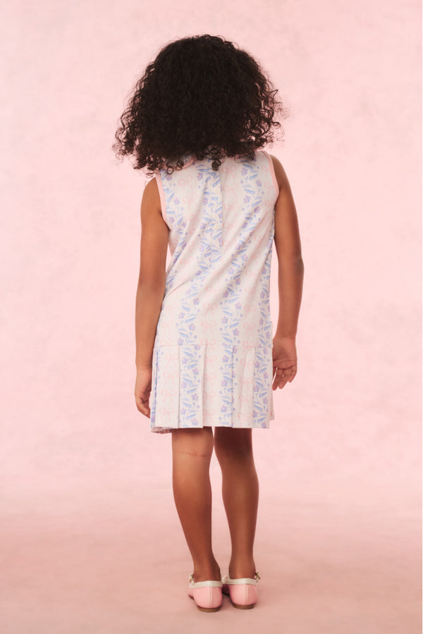 Loveshackfancy Cecil & Lou Floral Bow Knit Tennis Dress