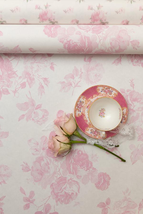 Loveshackfancy Everblooming Rosettes Standard Wallpaper