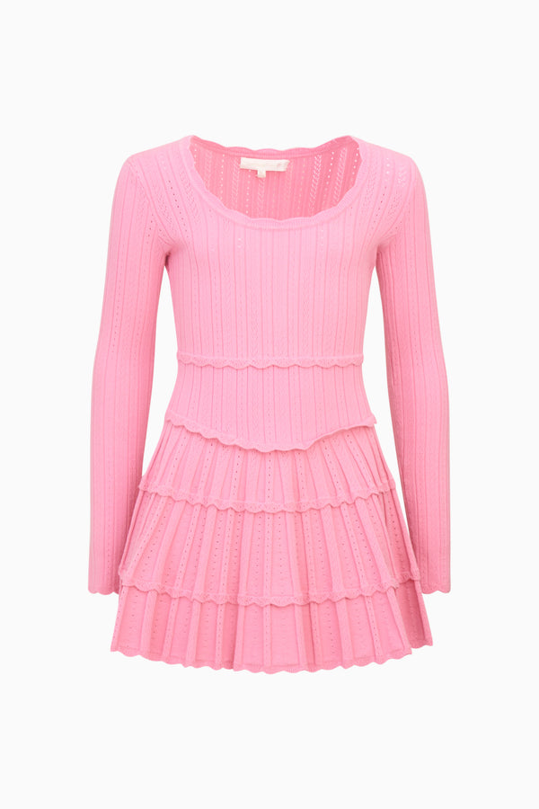 Loveshackfancy Girls Caliora Stretch Pointelle Dress