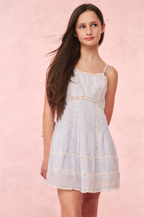 loveshackfancy Girls Havrea Cotton Lace-Trimmed Dress