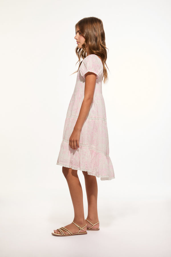 Loveshackfancy Girls Muriella Cotton Toile Print Dress