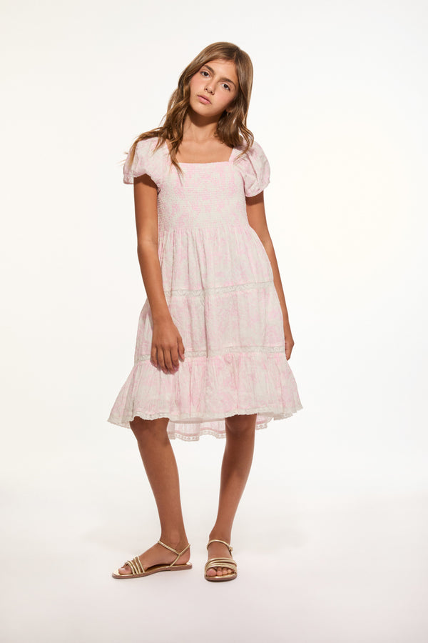 loveshackfancy Girls Muriella Cotton Toile Print Dress