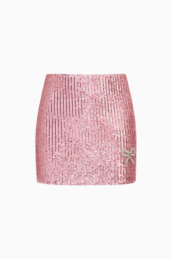 Loveshackfancy Girls Nessleigh Stretch Sequin Skirt