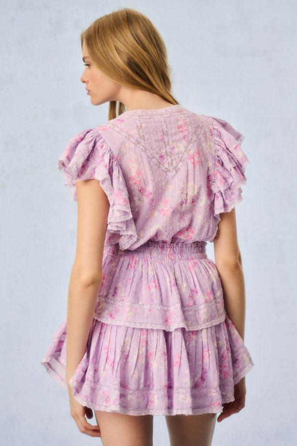 Loveshackfancy Gwen Heirloom Print Cotton Mini Dress