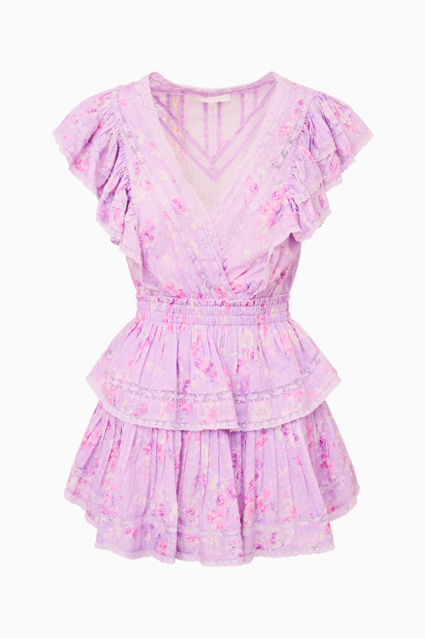 Loveshackfancy Gwen Heirloom Print Cotton Mini Dress