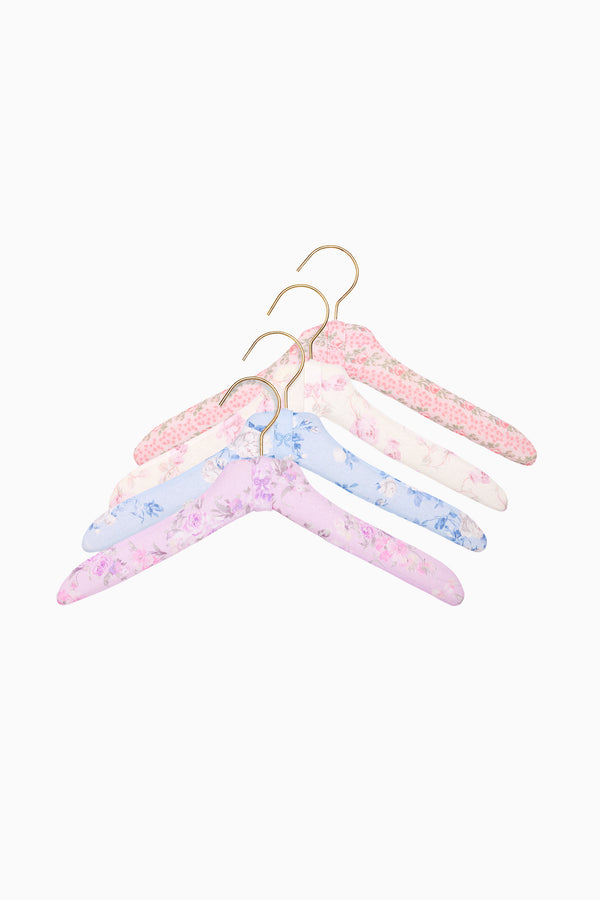 Loveshackfancy Heirloom Print Fabric Hangers - Set Of 4