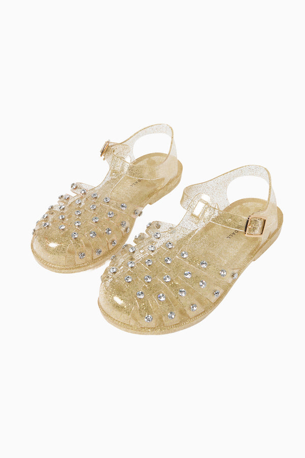 Loveshackfancy Loeffler Randall Rhinestone Jelly Sandals