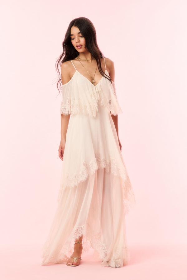 Loveshackfancy Annavelle Silk Chiffon Maxi Dress