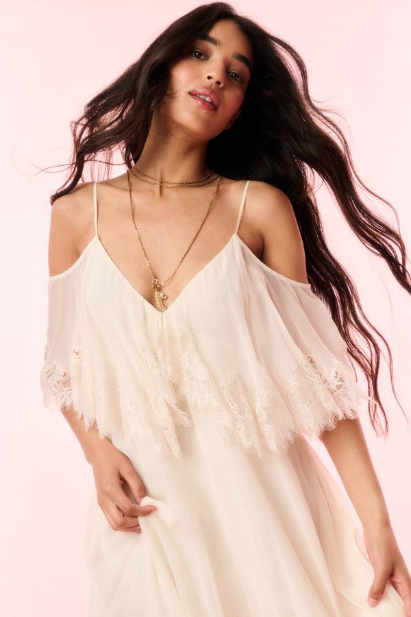 Loveshackfancy Annavelle Silk Chiffon Maxi Dress