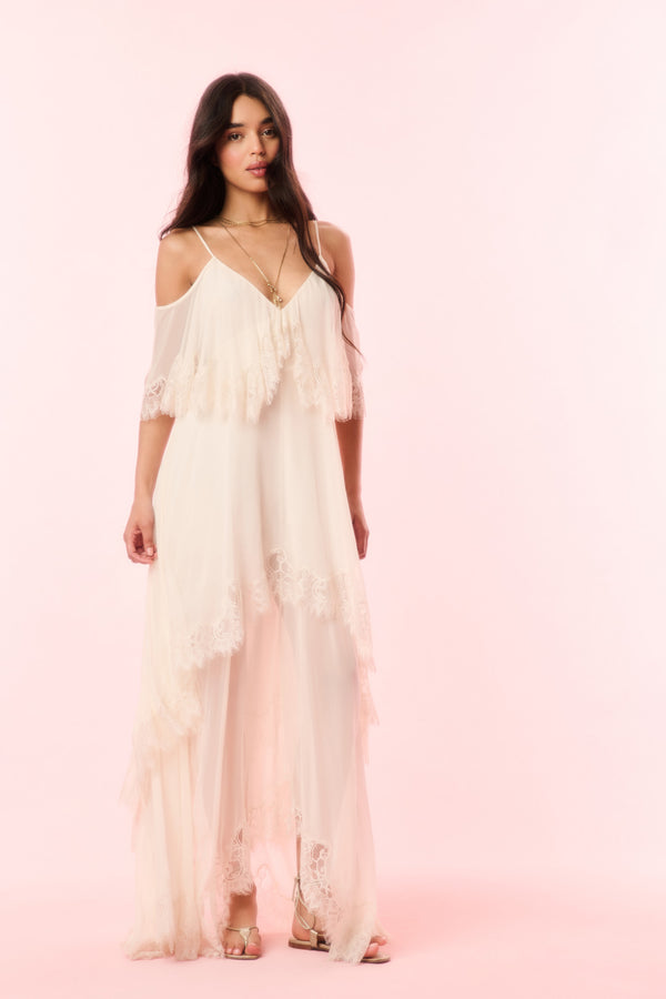 Loveshackfancy Annavelle Silk Chiffon Maxi Dress