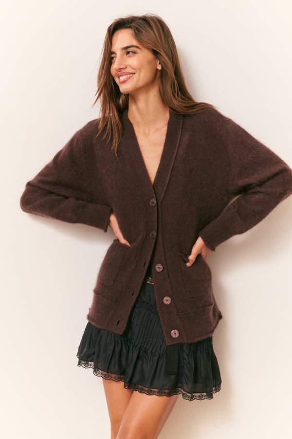 loveshackfancy Applene Brushed Cashmere Cardigan