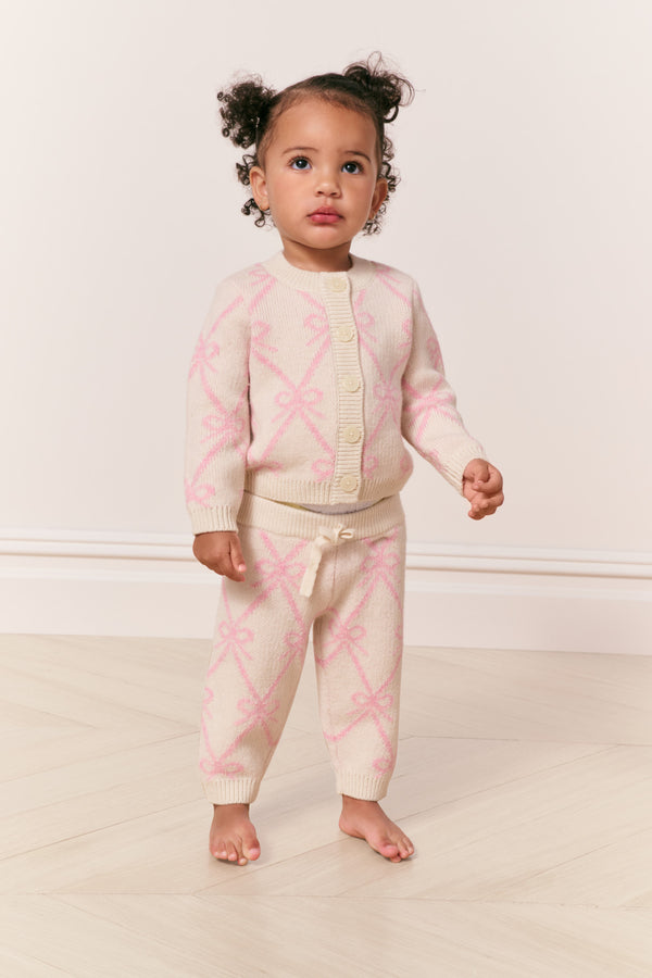 loveshackfancy Baby Herra Knit Bow Pants