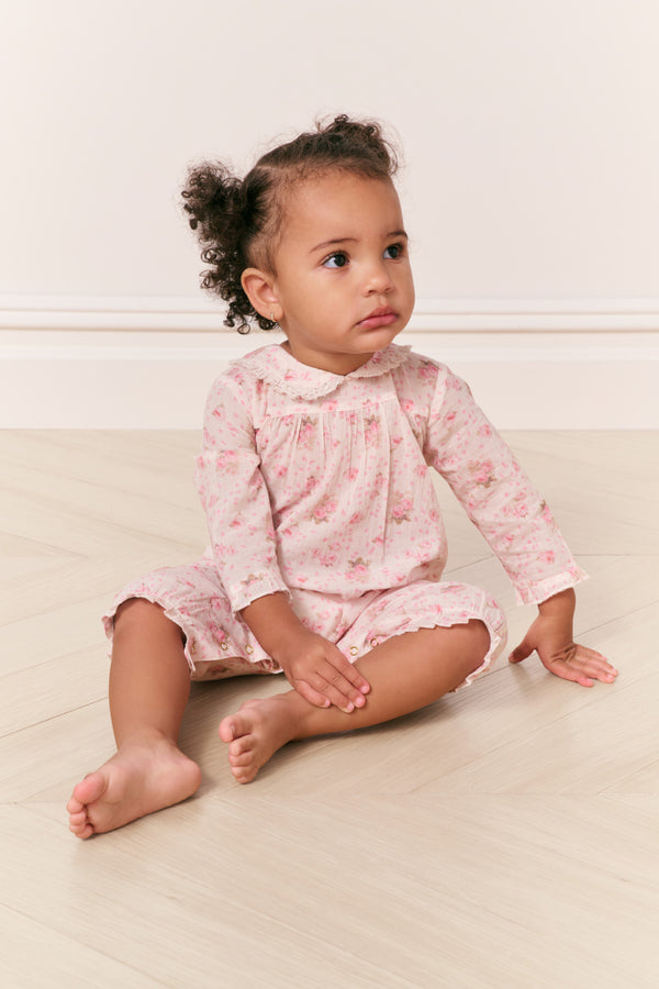 loveshackfancy Baby Lany Cotton Floral Onesie