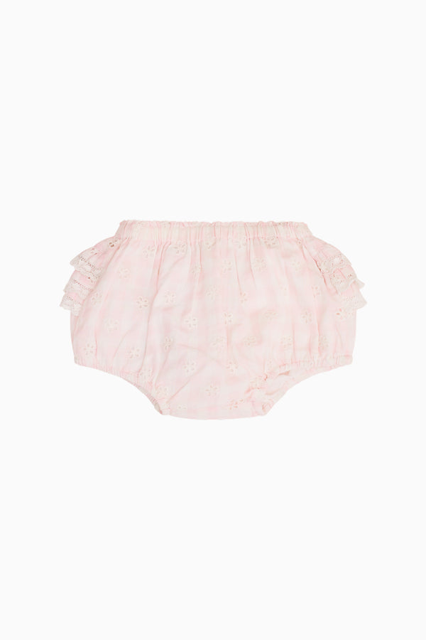 Loveshackfancy Baby Nalina Gingham Eyelet Bloomer