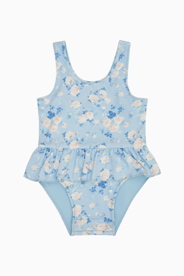 Loveshackfancy Baby Tamia Floral Ruffle Swimsuit