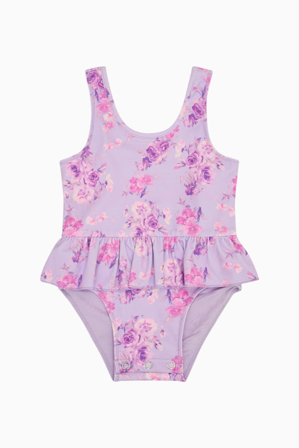 loveshackfancy Baby Tamia Floral Ruffle Swimsuit