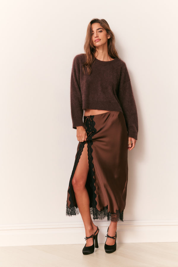 Loveshackfancy Bellman Brushed Cashmere Pullover